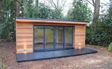 Extension maison cube moderne en bois haut de gamme